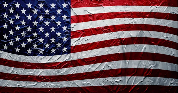 Grungy USA Flag Paint Texture — Stock Vector