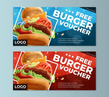 Fast Food ücretsiz Burger fiş şablonu