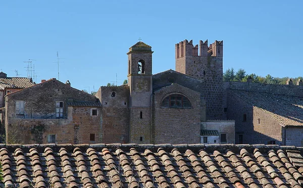 Calcata antico Villaggio in Italia — Foto Stock
