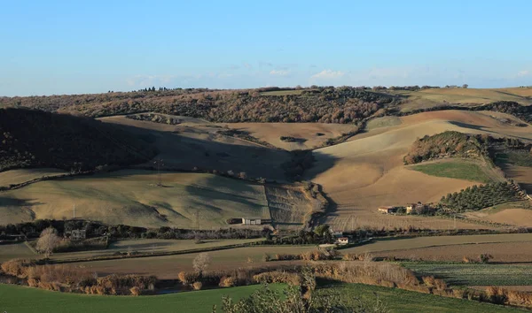 Tarquinia punto di vista sulla campagna — Foto Stock