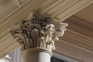 neo-classical column capital clipart