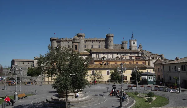 Místní život ve městě Bracciano — Stock fotografie