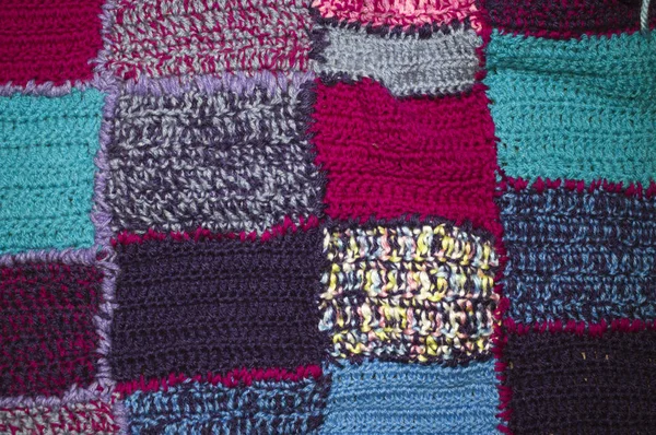 Ručně vyráběné patchwork deka — Stock fotografie