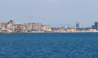 Salerno sahil şeridi Italya