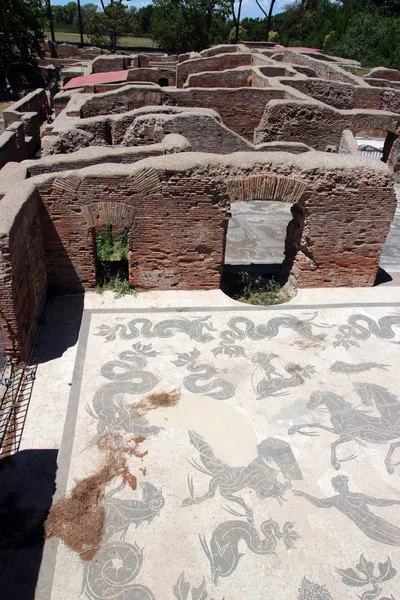 Lavacrum ostiense Ostia Antica — 图库照片