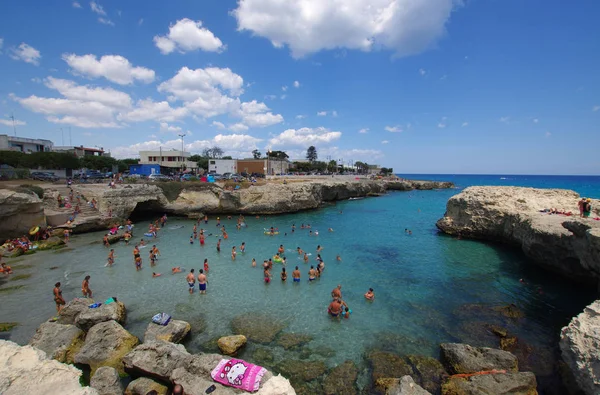 Spiaggia di Roca Vecchia Salento — Foto Stock