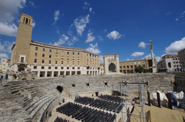 İtalya, Lecce 'deki Roma Amfitiyatrosu