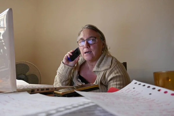 Woman Working Office — Stock Photo, Image