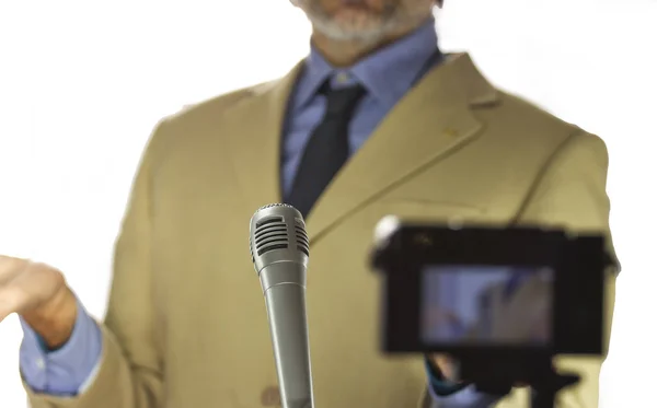 Alto-falante microfone — Fotografia de Stock