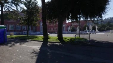 Roma, Italya'karmaşık faşist dönemin Stadio Dei Marmi Foro Italico spor çıplak erkek sporcular mermer heykelleri