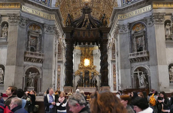 Basilique Saint-Pierre intérieur Vatican — Photo