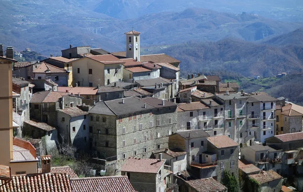 Marcetelli eski İtalyan şehir, Rieti, İtalya — Stok fotoğraf