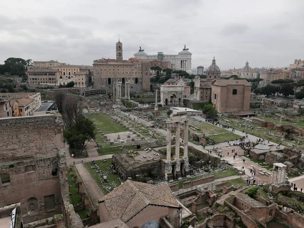 Panoramica Forum Romano — Foto Stock