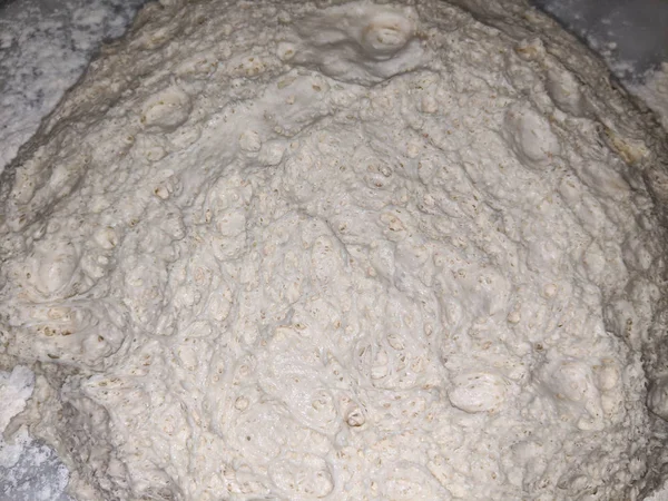 Ферментация на хлебном тесте — стоковое фото