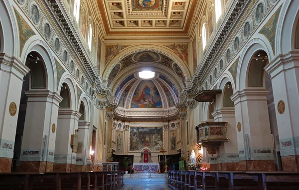 Palestrina Italy February 2020 Interior Ancient Saint Agapitus Cathedral — 图库照片