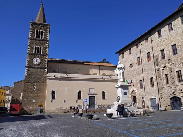 Pallestrina イタリア 2020年2月20日 ルネサンス音楽家ジョバンニ ピエルルイジ パレスティナの像 教会の神聖な音楽の作曲家 — ストック写真