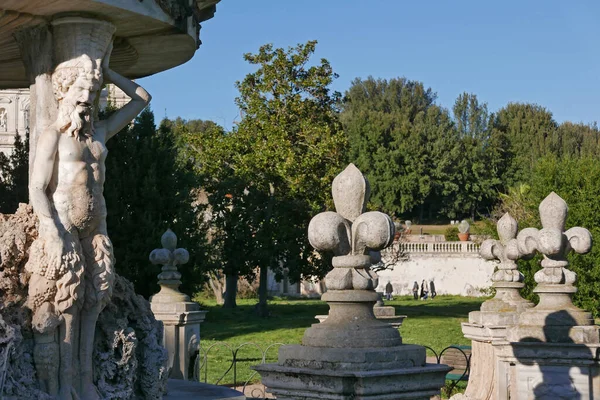 Fontana Cupida Nel Parco Pubblico Villa Doria Pamphili Roma — Foto Stock