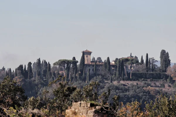 トスカーナの丘 古典的なイタリアの風景 — ストック写真