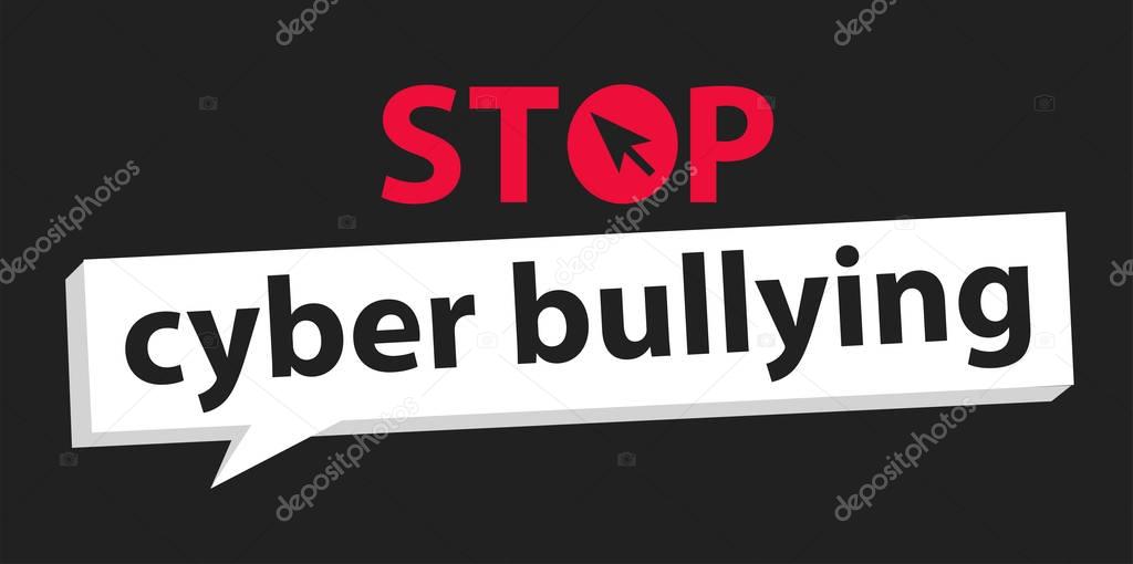 stop cyber bullying background 
