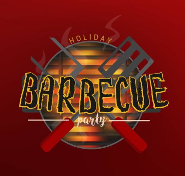 Barbekü partisi arka plan veya Banner