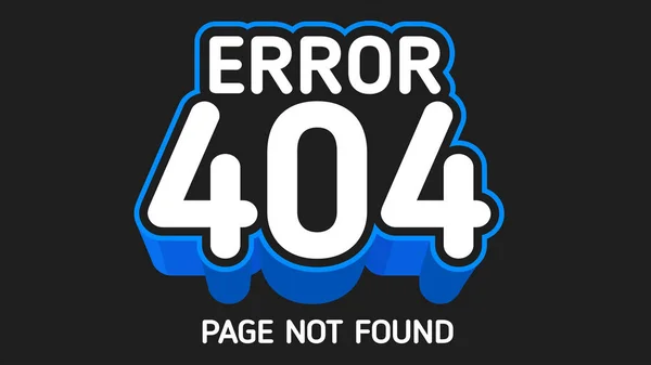 404 error blue Seite nicht gefunden — Stockvektor