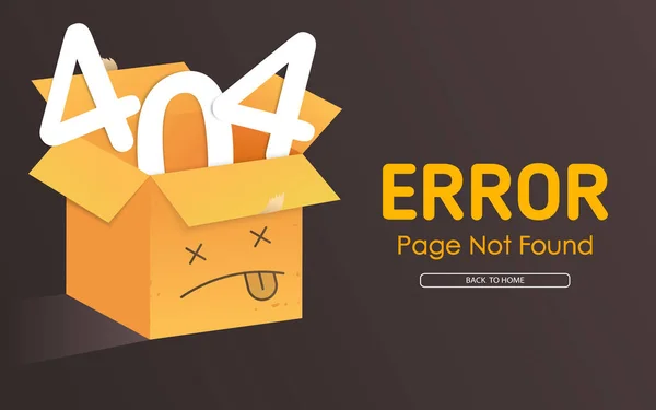 Stránku Chybou 404 Pole Nebyl Nalezen Vektorové Grafiky Laďěnou — Stockový vektor