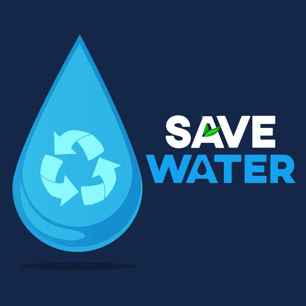 сохранить вектор водного графического дизайна или открытку или плакат для кампании
