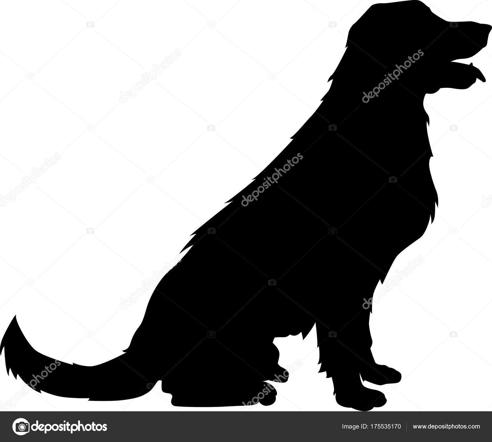 Download Sitting Dog Vector Silhouette — Stock Vector © heitorjose ...