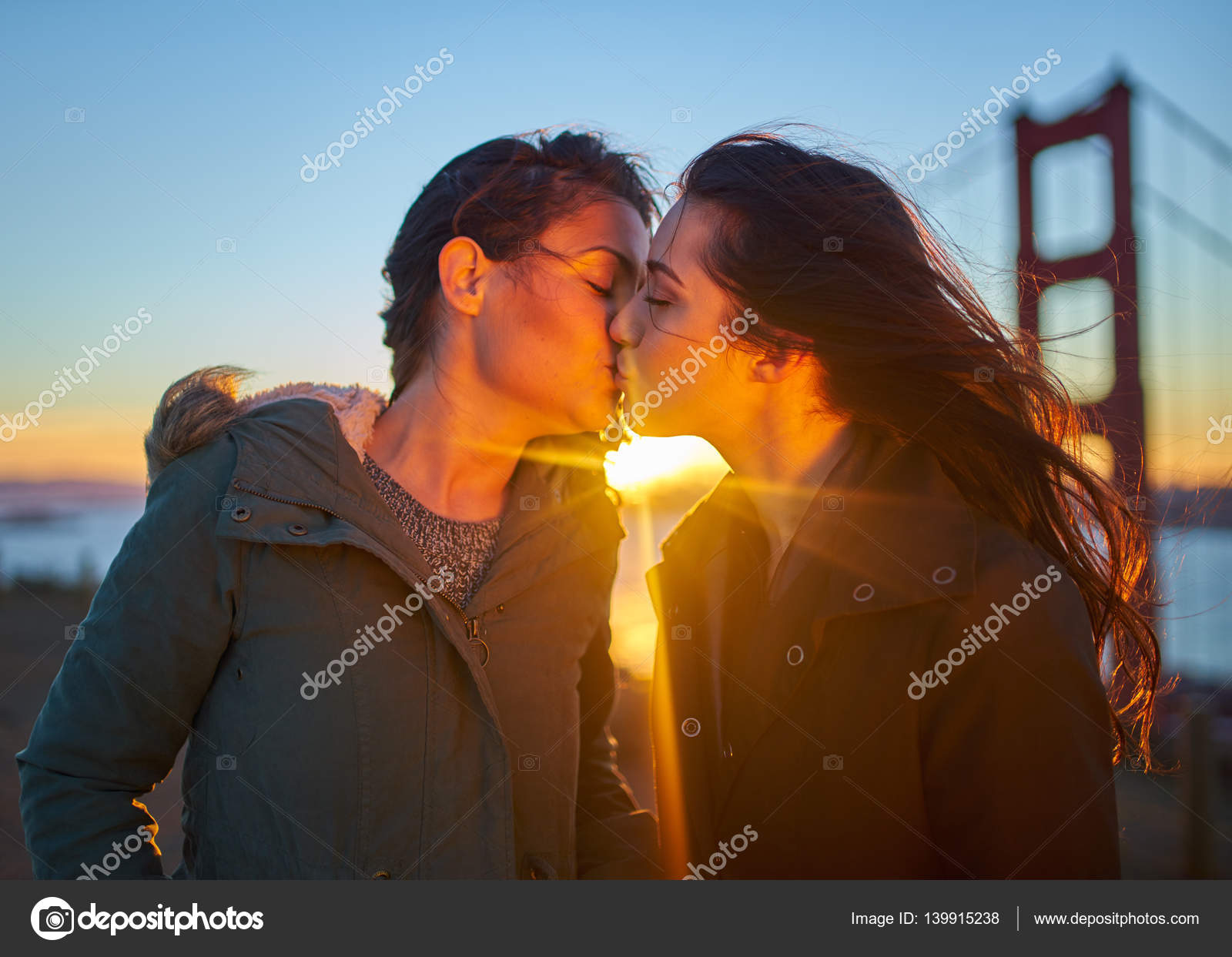 Romantic lesbian couple passionately kissing Stock Photo by  ©resnick_joshua1 139915238