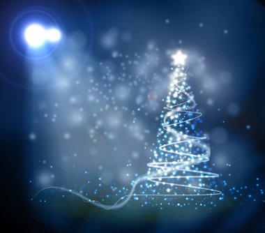 Açık yeşil renkli Noel ağacından