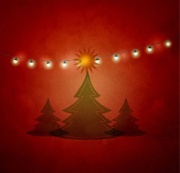Árvore de Natal applique fundo — Fotografia de Stock