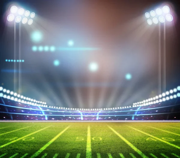 Amerikan Futbol Stadyumu 3D.