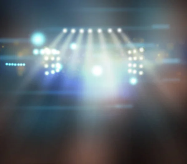 Koyu bir arkaplan karşısında konser ışıkları
