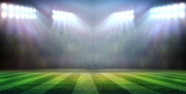 Geceleri ışıklar ve stadyum 