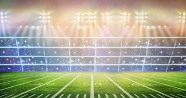 Geceleri ışıklar ve stadyum