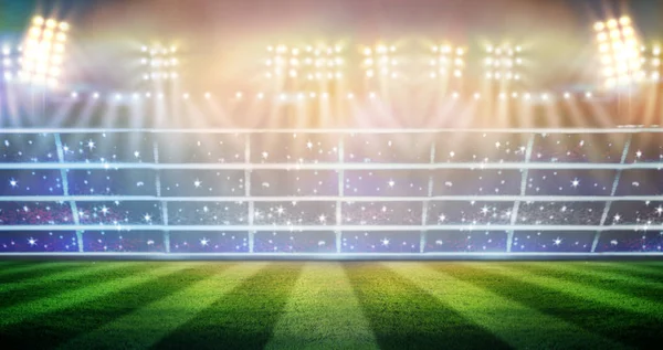 Geceleri ışıklar ve stadyum 