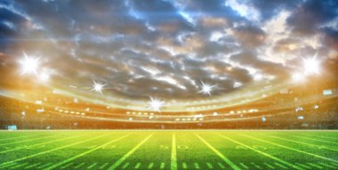 Geceleri ışıklar ve stadyum 