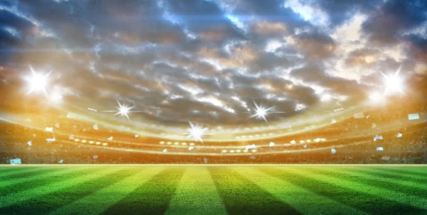 Geceleri ışıklar ve stadyum 