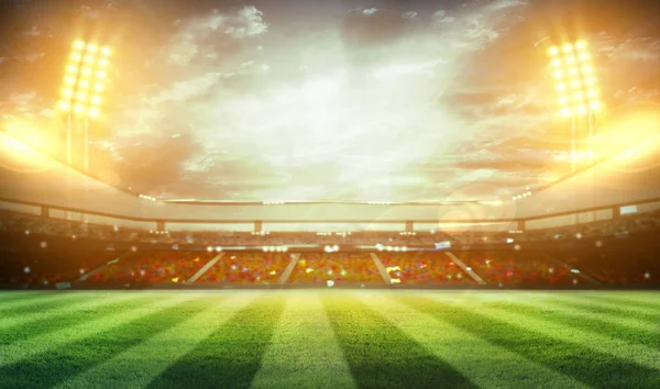 Işıklar gece ve futbol 