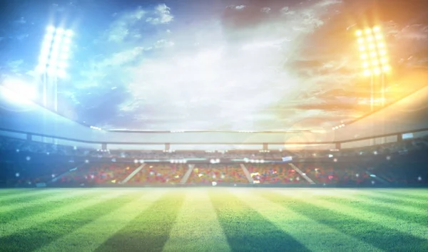 Işıklar gece ve futbol