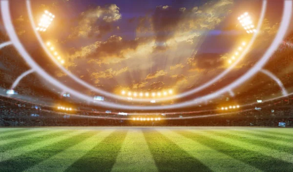 Işıklar gece ve futbol 