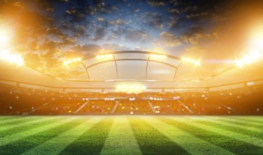 gece ve Futbol Stadyumu