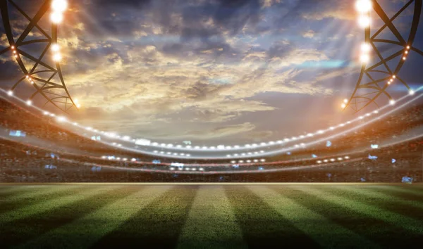 Işıklar gece ve futbol