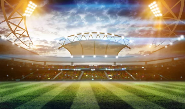 Işıklar gece ve futbol