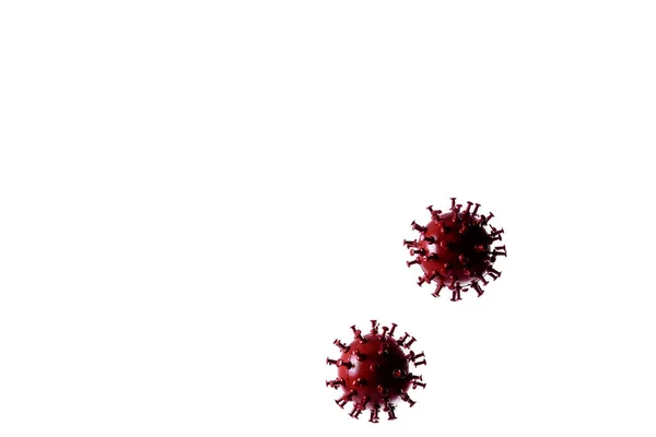 Cellula Virale Influenzale Covid Malattia Coronavirus Cellule Virali Influenzali Respiratorie — Foto Stock
