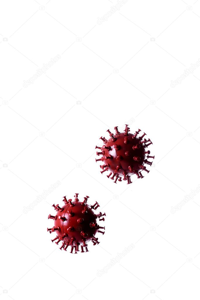 Flu COVID-19 virus cell.Coronavirus disease COVID-19 infection. pathogen respiratory influenza covid virus cells. New official name for Coronavirus disease named COVID-19.