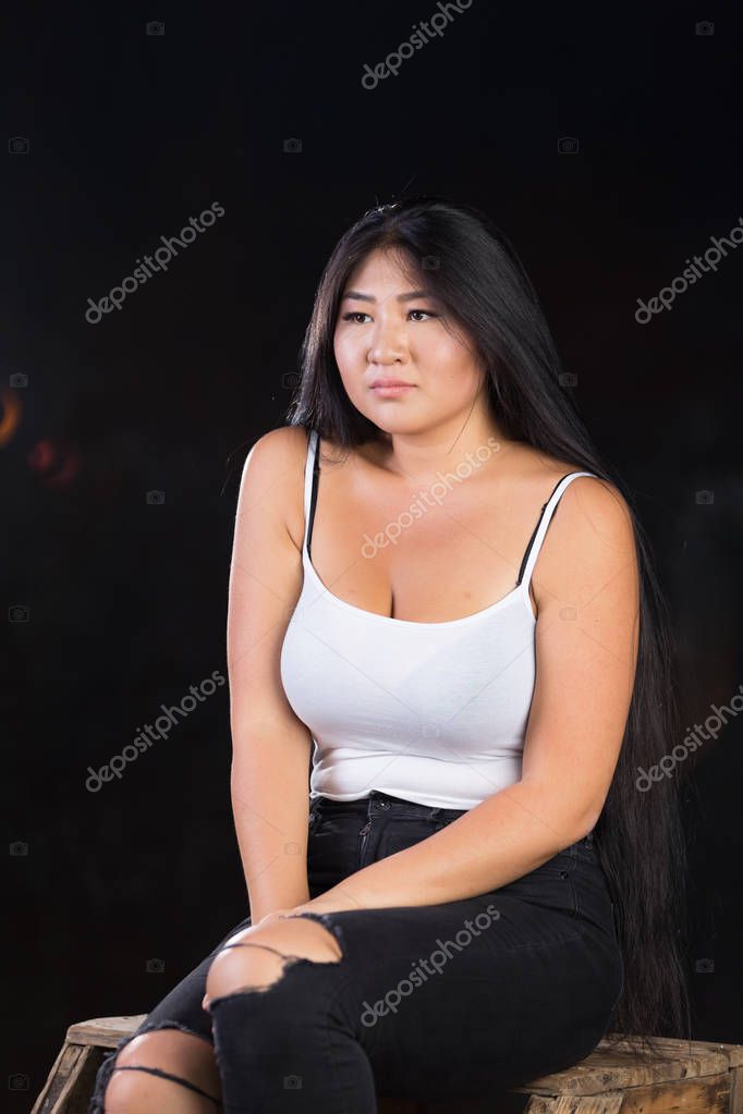 Asian busty model