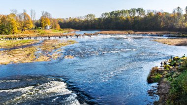 En geniş şelale Avrupa - Venta şelale, Letonya.