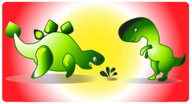  Vektör logo dinozor Dinoparty