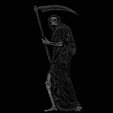 Ölüm posteri, basitçe vektör çizimi  